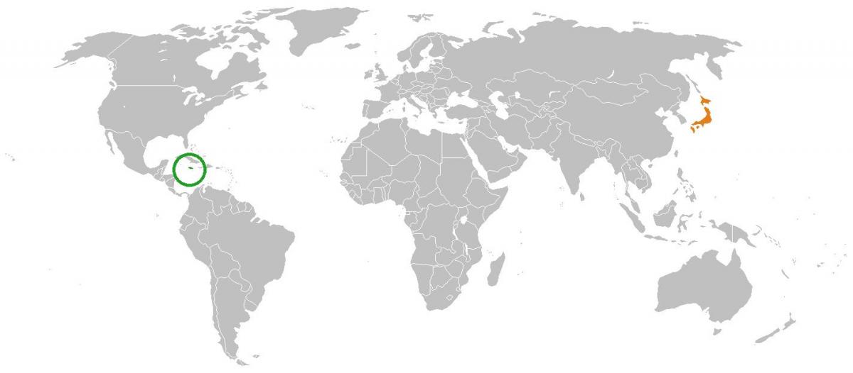 la jamaïque sur la carte du monde