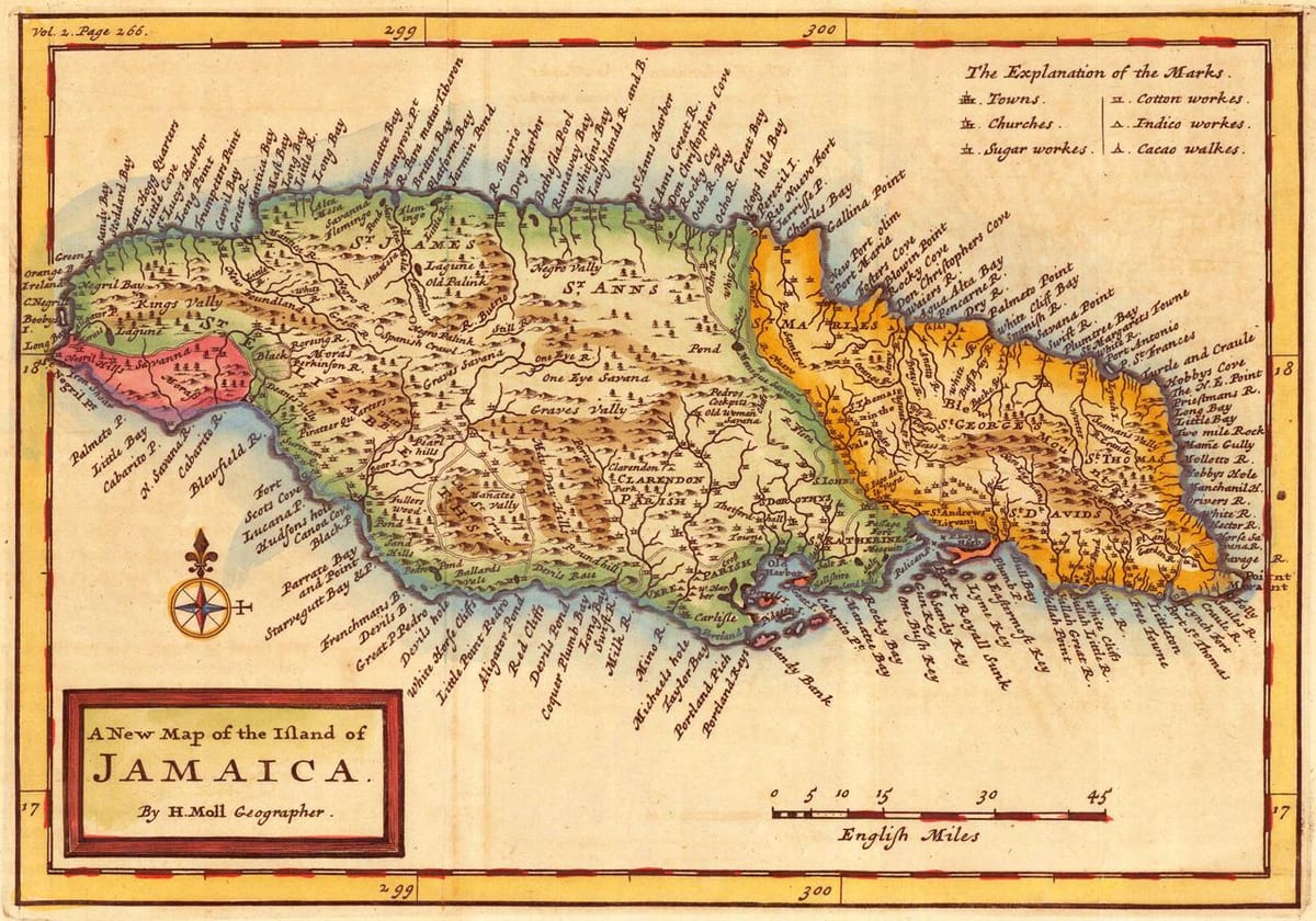 Carte de vieux-jamaïque