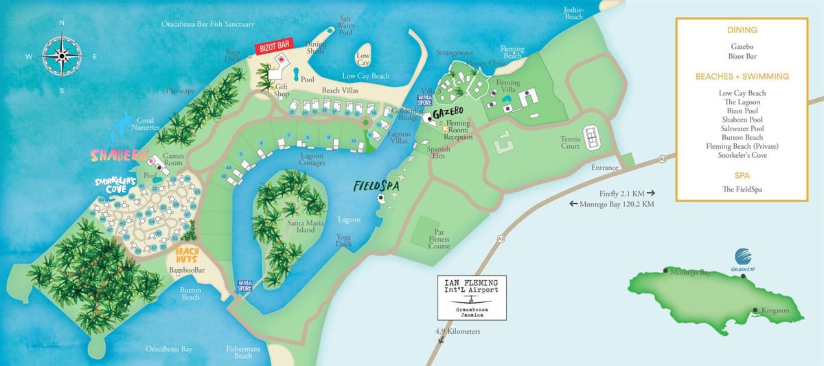 Carte de la jamaïque stations