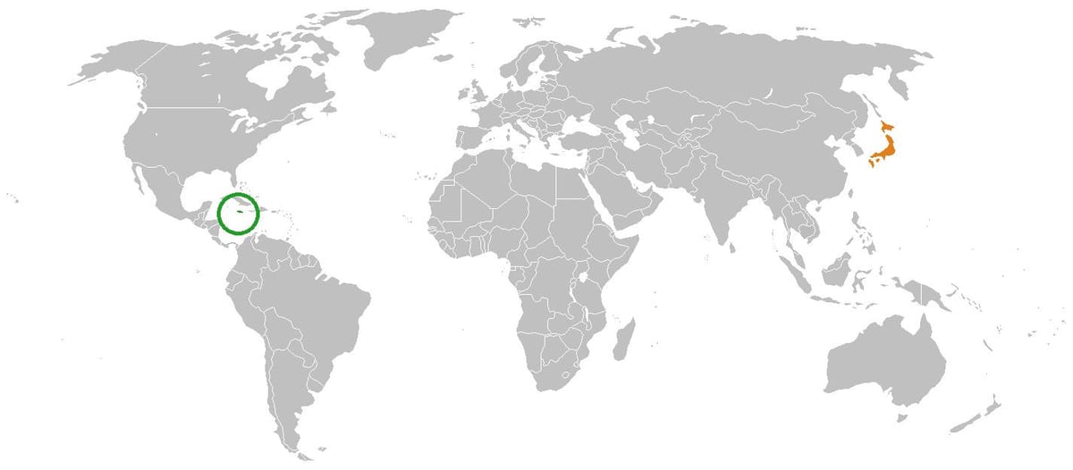 la jamaïque sur la carte du monde