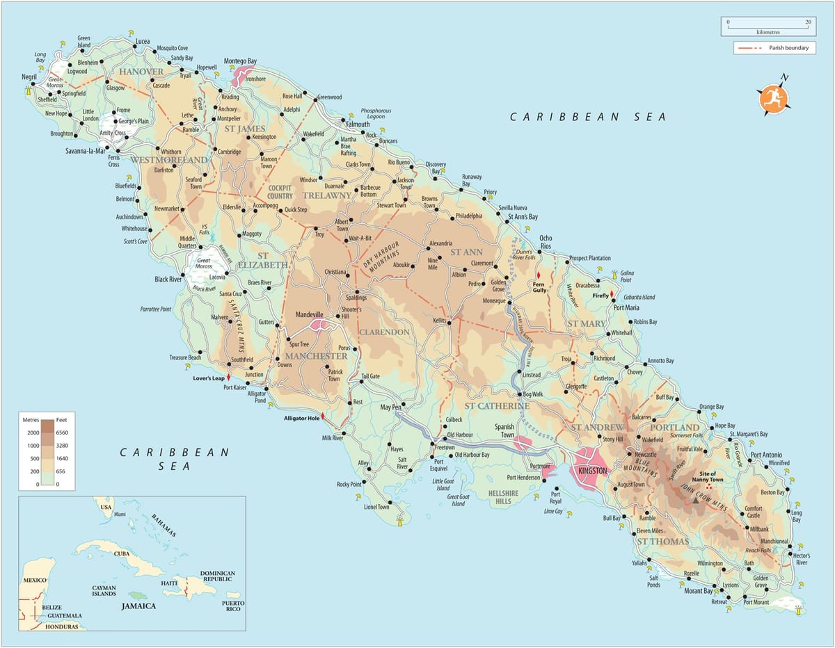 Carte de trésor bach jamaïque