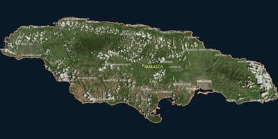 Carte de l'antenne de la jamaïque