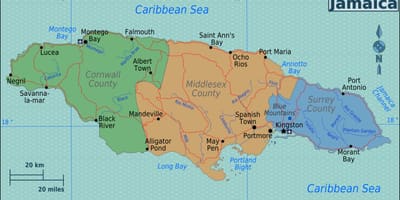 Carte de la jamaïque successions 
